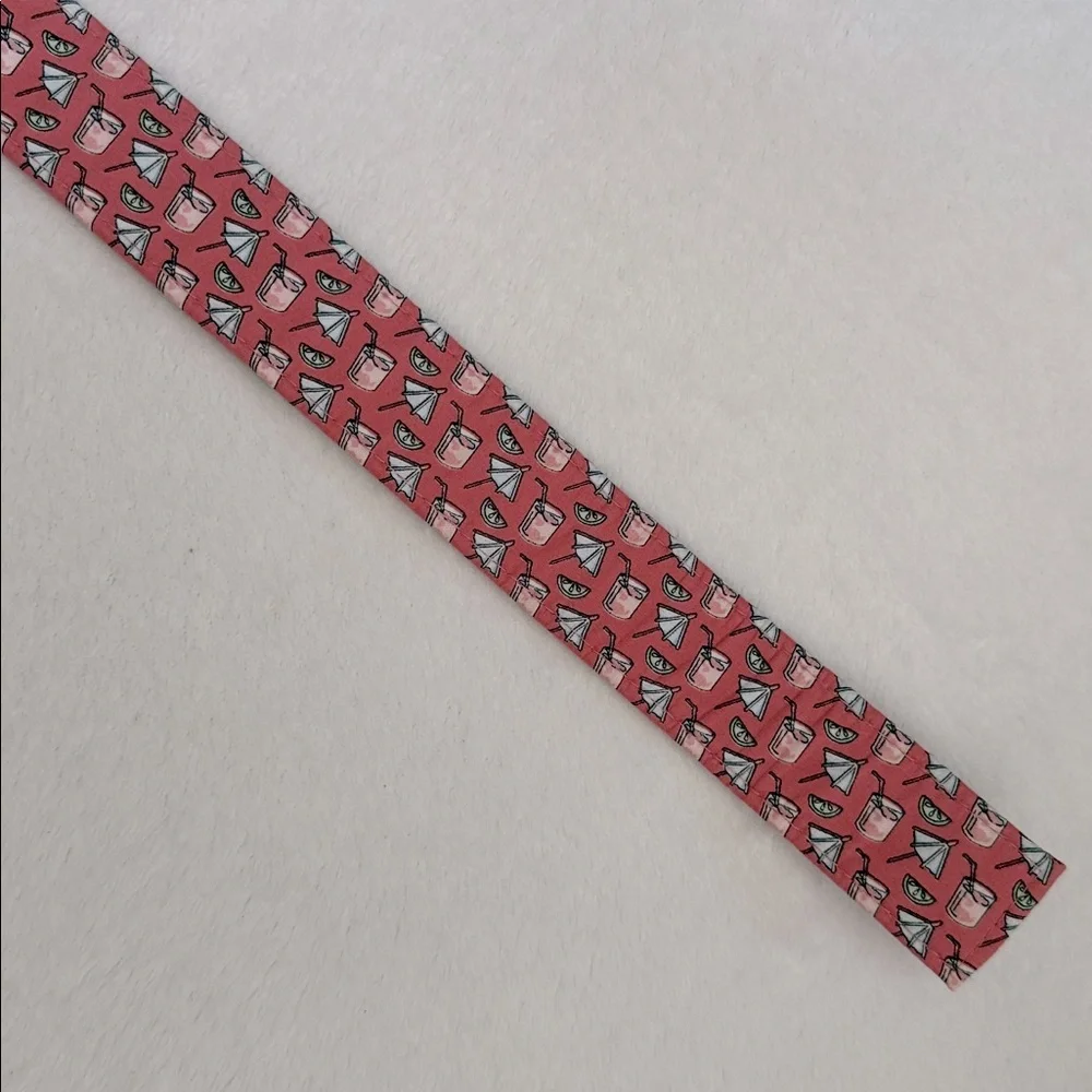 Vineyard Vines | Cocktail Drink Umbrella Classic D-Ring Cotton Ribbon Belt (S) - Picture 7 of 14